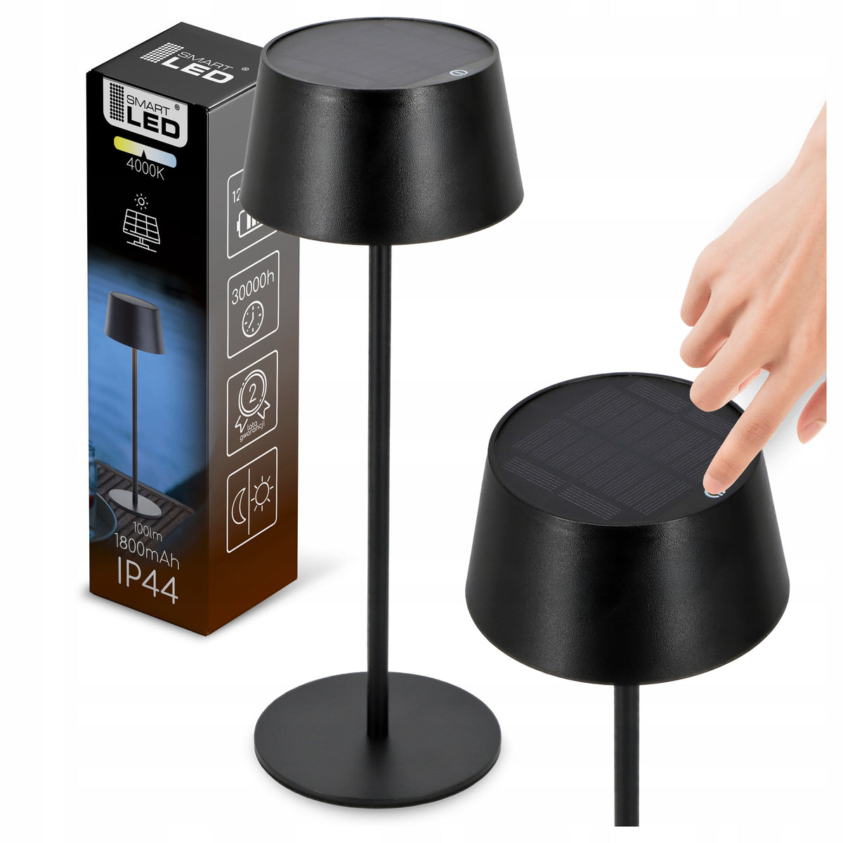 LED stolní lampa, s dotykovým ovládáním