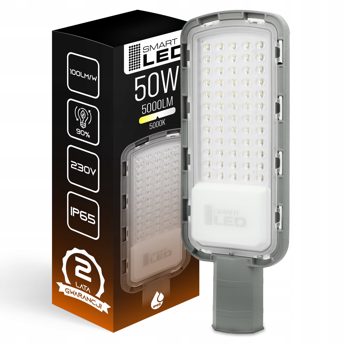 Pouliční LED svítidlo 230 V, 50 W, IP65