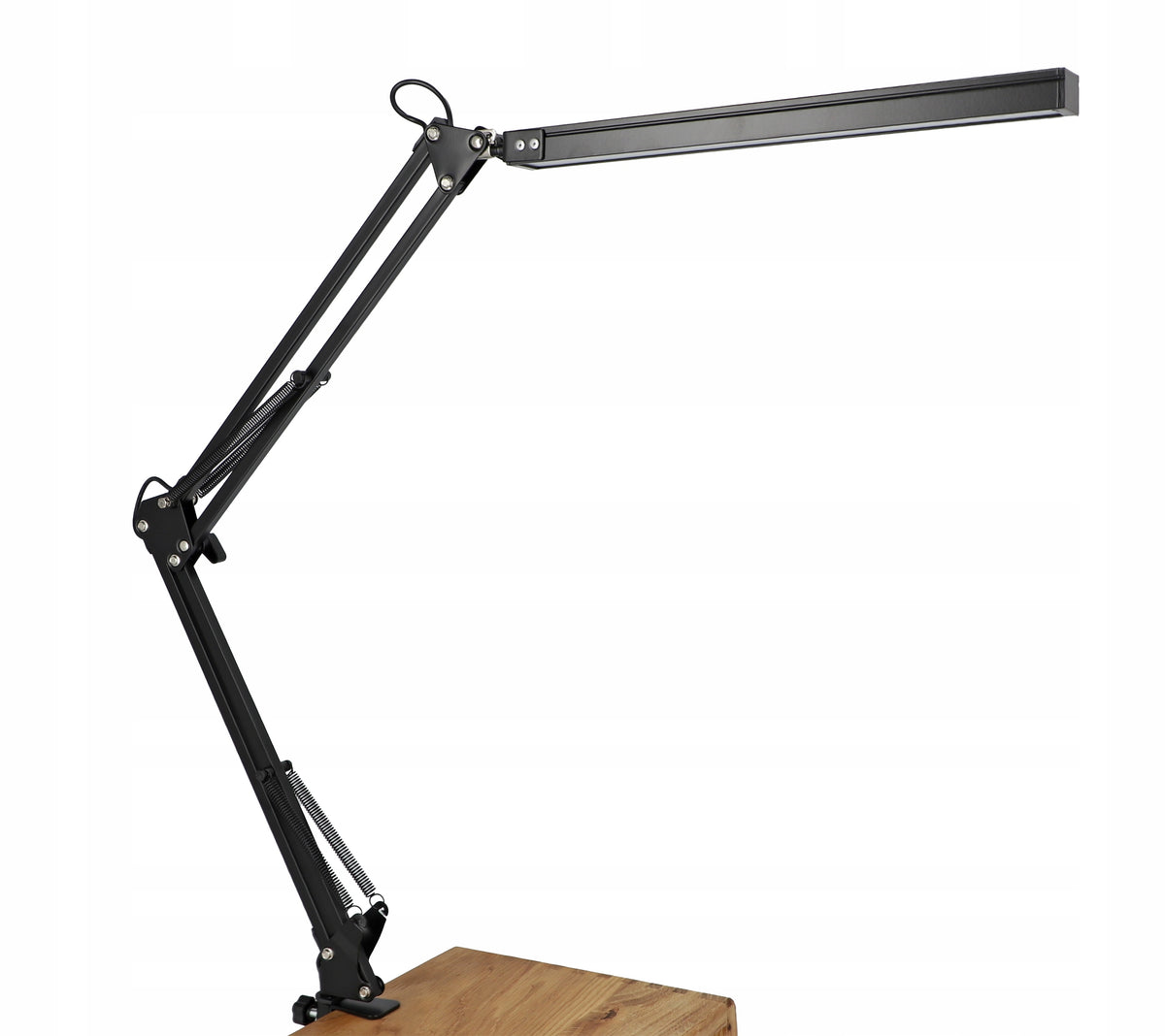 LED stolní lampa, stmívatelná, s klipsem