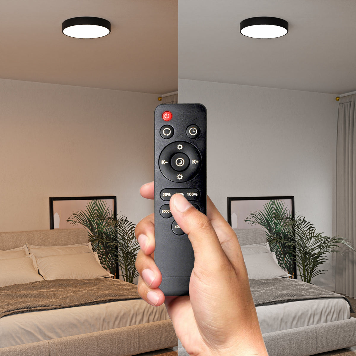 Kulaté stropní LED svítidlo 40 W, 40 cm