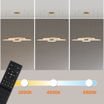 Zlaté LED závěsné svítidlo 272 W