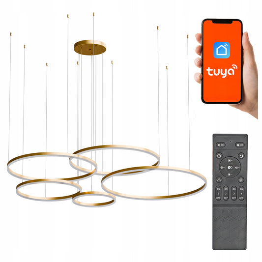 Zlaté kancelářské závěsné LED svítidlo 408 W