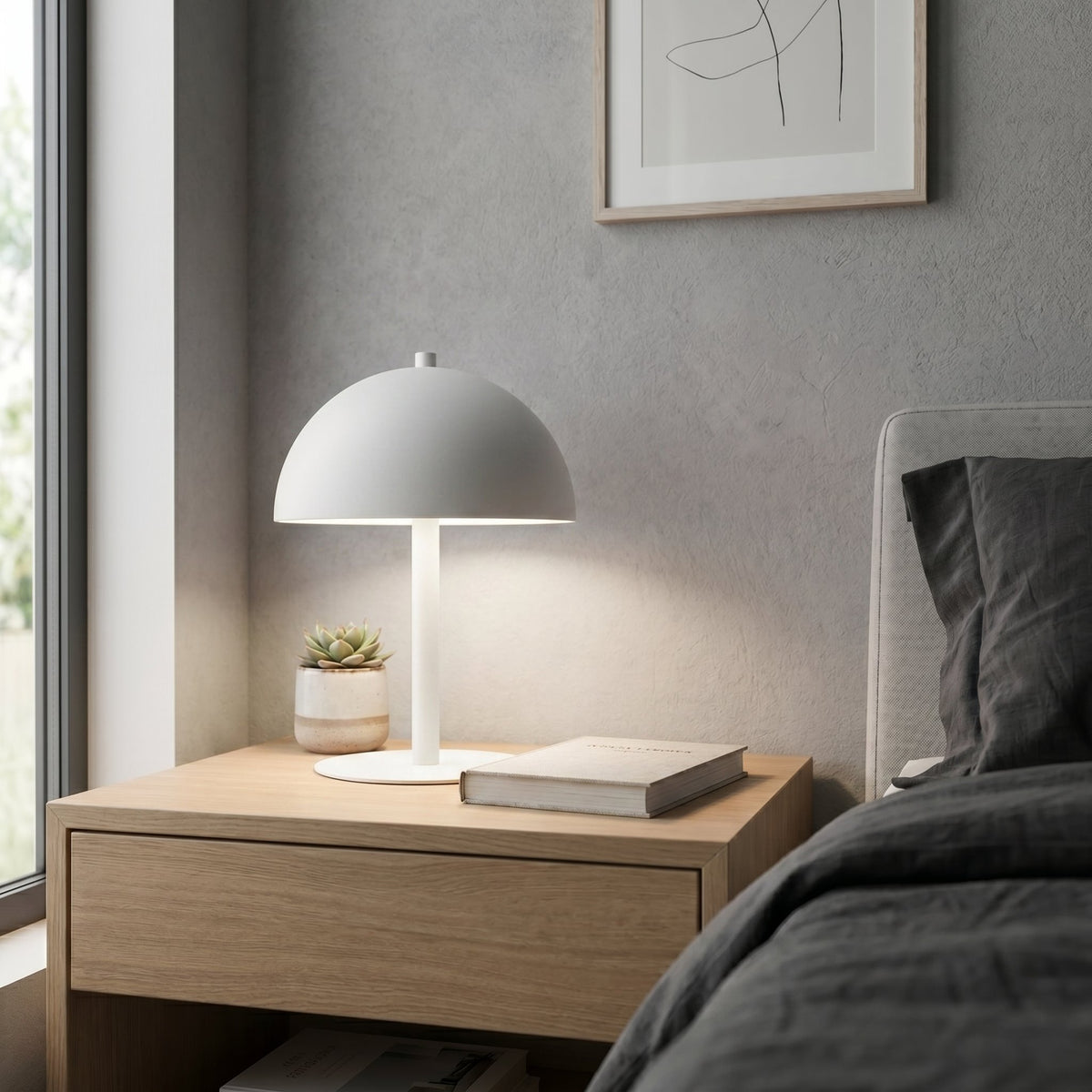 Stolní lampa MOGU LN2 – bílá