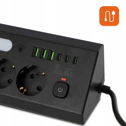 Prodlužovací kabel 230 V, 3 m, USB