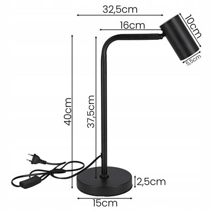 Stolní lampa GU10, nastavitelná