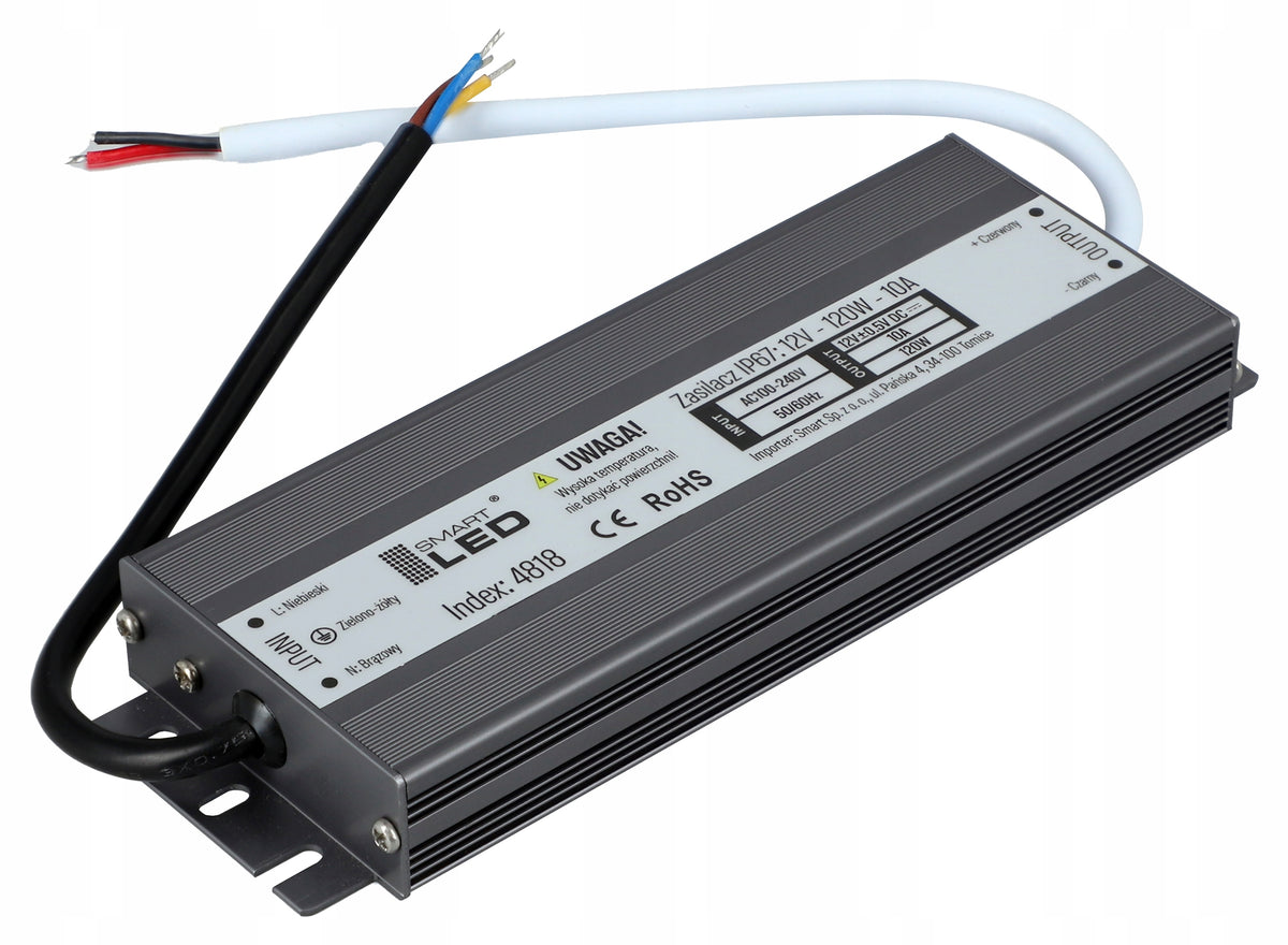 LED napájecí zdroj 12 V, 120 W, IP67
