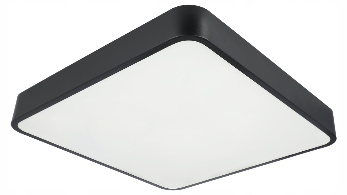 Černé stropní LED svítidlo 40 W, 40 cm