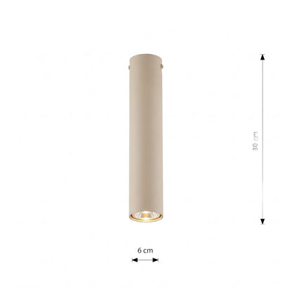 Stropní svítidlo TECNO 1M – v odstínu moka