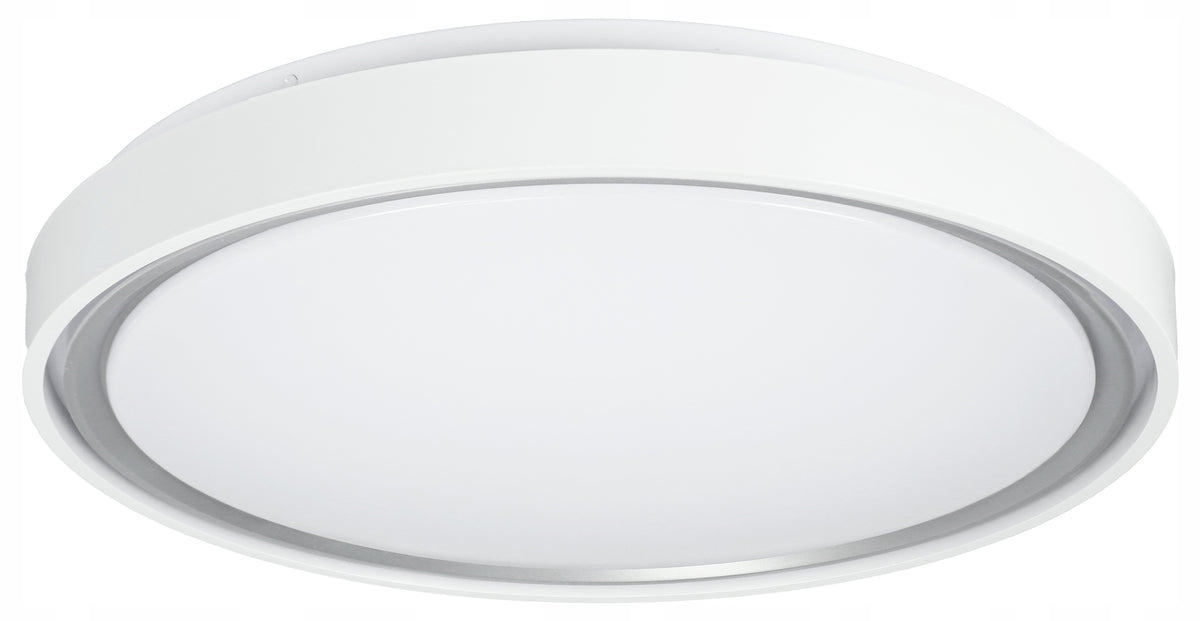 Bílé kulaté stropní LED svítidlo 30 W, 40 cm
