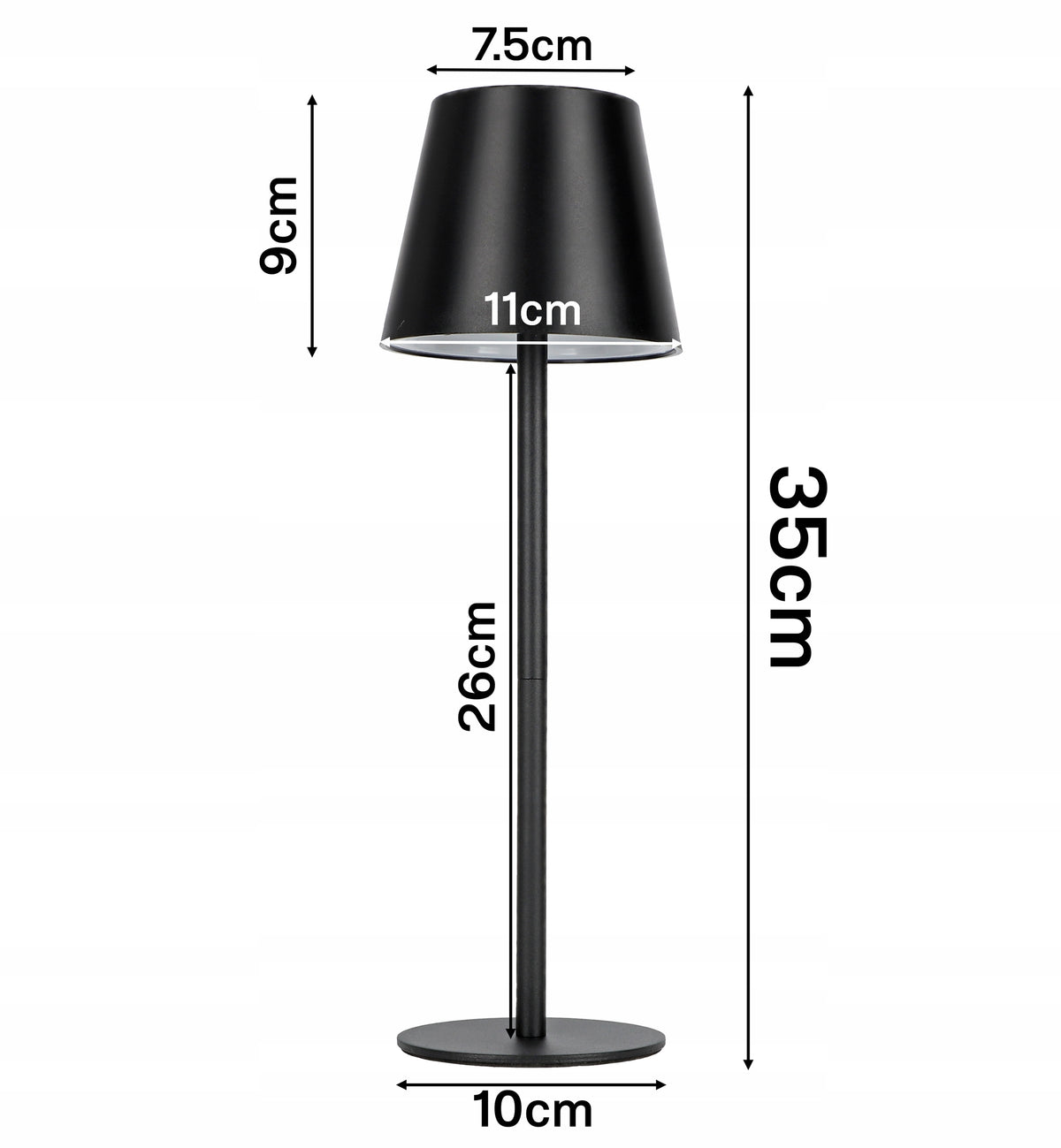 LED stolní lampa, s dotykovým ovládáním, stmívatelná, 3 režimy barvy světla