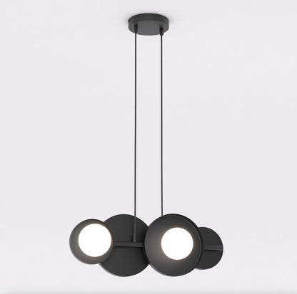Závěsné svítidlo MODEL 4 – černé, bílé sklo