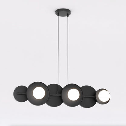 Závěsné svítidlo MODEL 6 – černé, bílé sklo