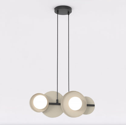 Závěsné svítidlo MODEL 4 – černé / moka, bílé sklo