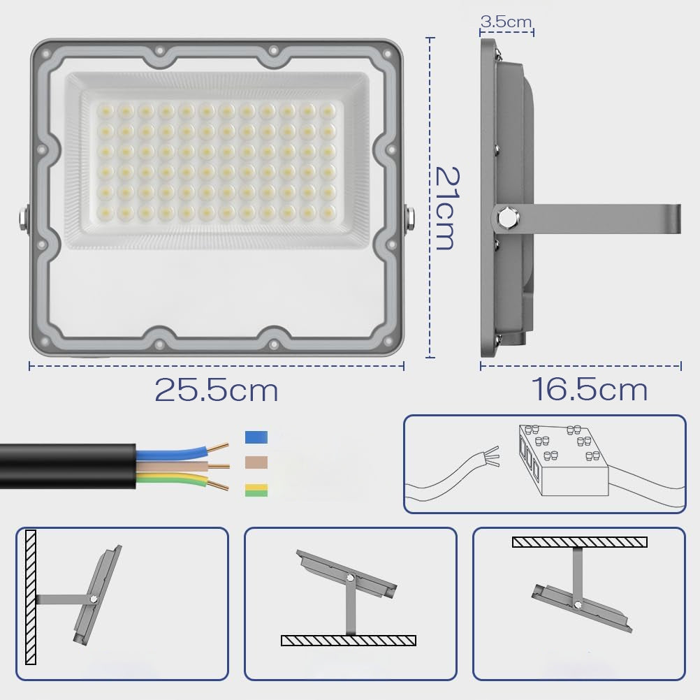 LED reflektor 100 W, 11000 lm
