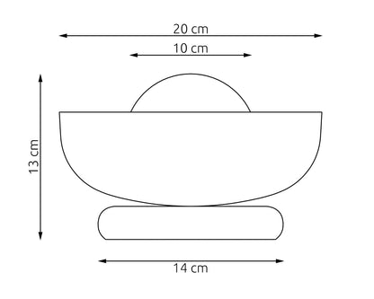 Stolní lampa OZZY LN1 – černá / moka, bílé sklo