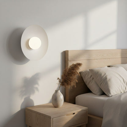Nástěnné svítidlo INSPO K1 – bílé, bílé sklo