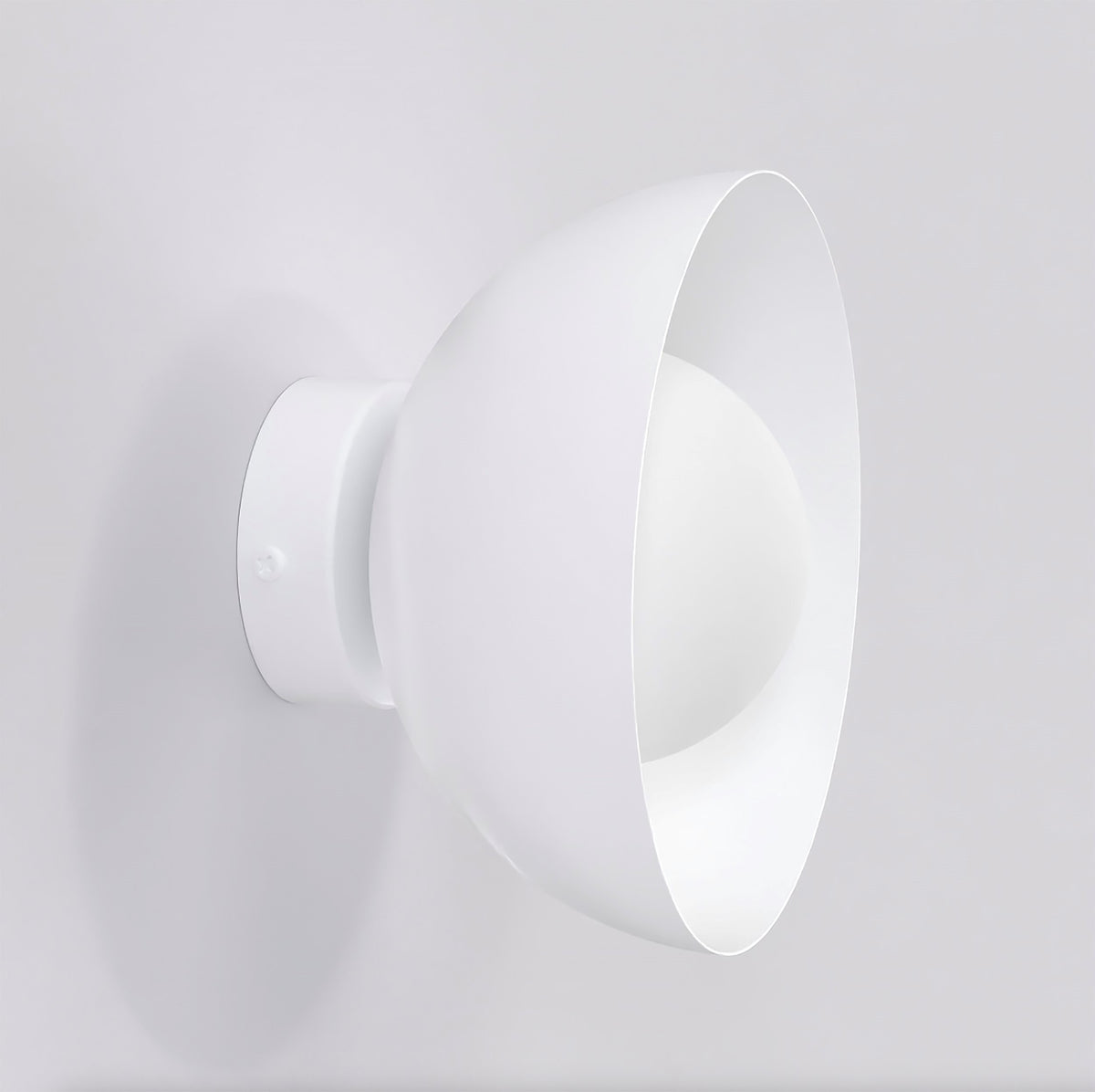 Nástěnné svítidlo BIBI K1 – bílé, bílé sklo