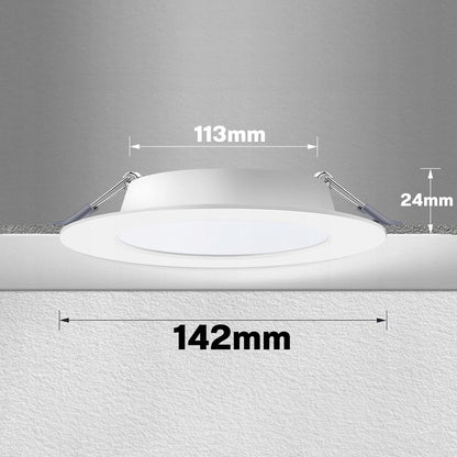 Bílý zápustný LED panel 12 W