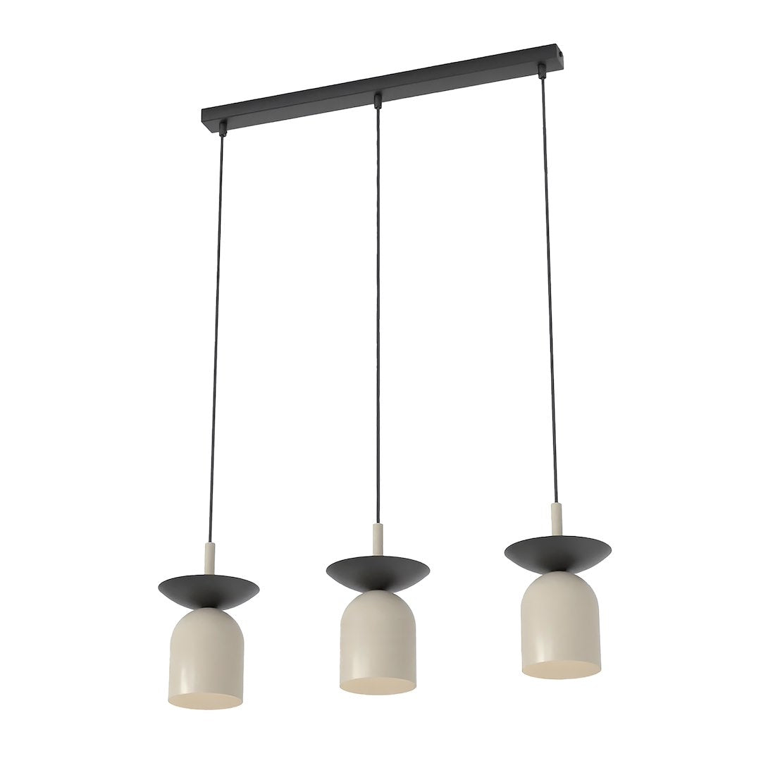Závěsné svítidlo EGO 3 – černé / moka