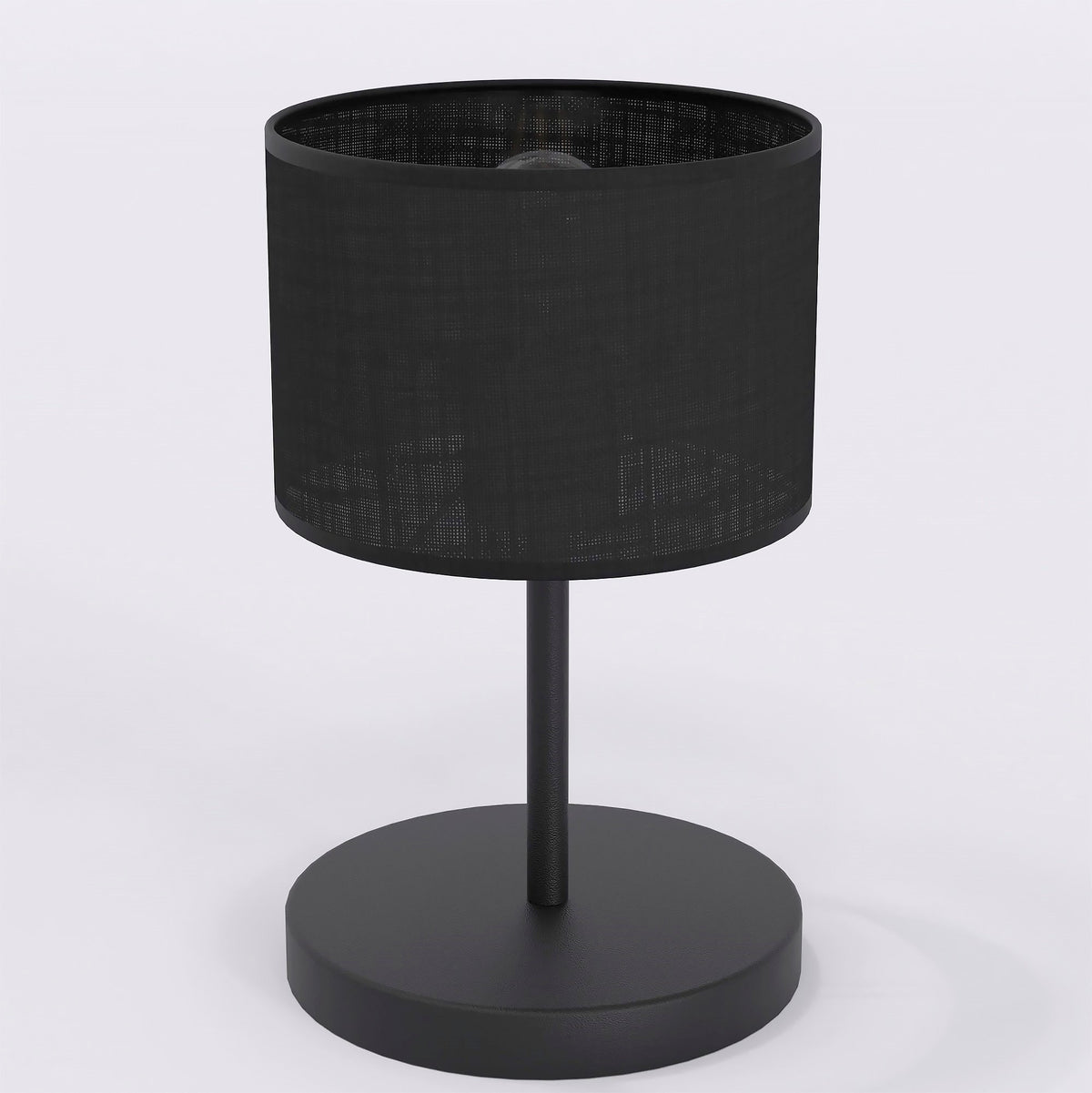 Stolní lampa ECO LN1 – černá, černé textilní stínidlo