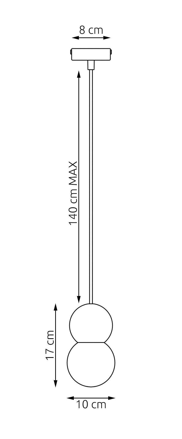 Závěsné svítidlo LOOP 1 – bílé