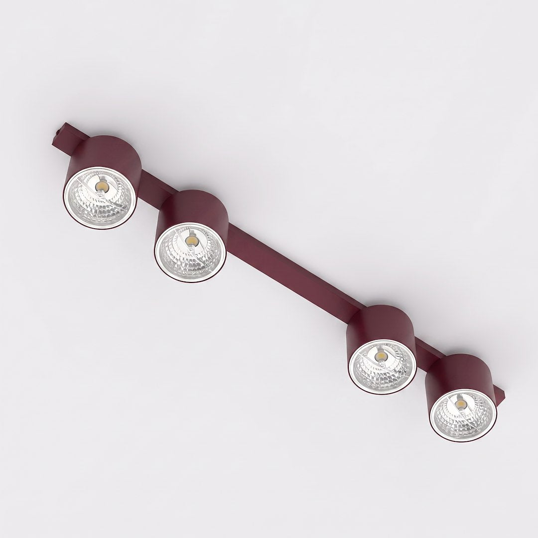 Stropní svítidlo NANO 4 – vínové