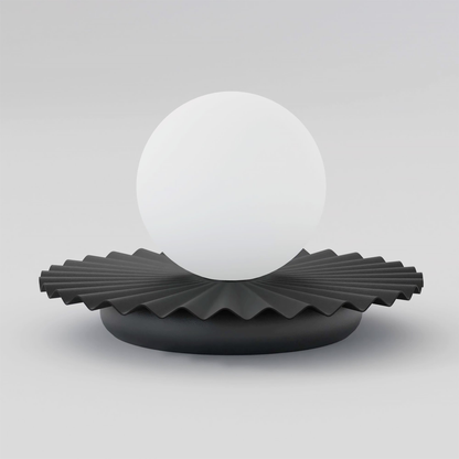 Stolní lampa UMBRA LN1 – černá, bílé sklo