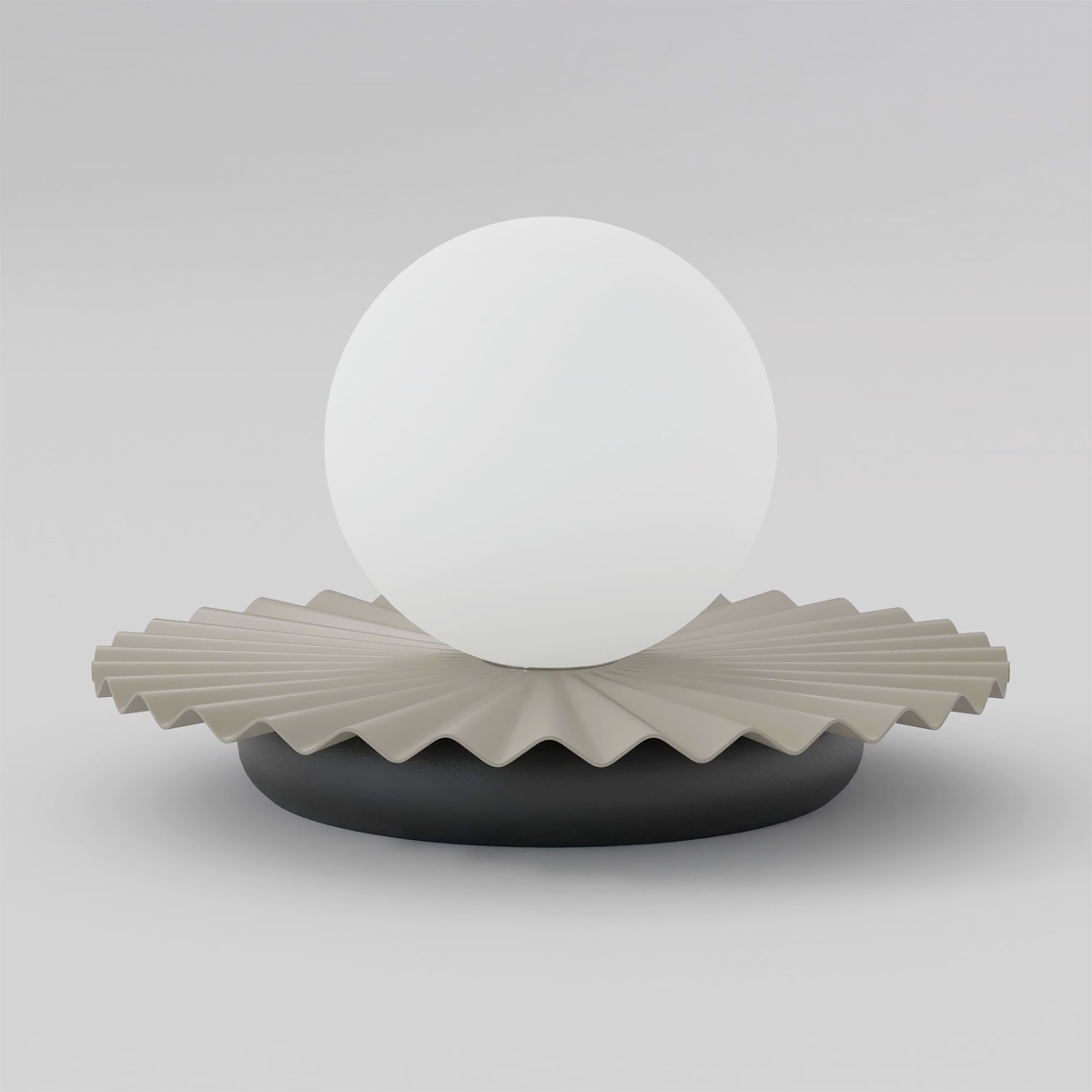 Stolní lampa UMBRA LN1 – moka / černá, bílé sklo
