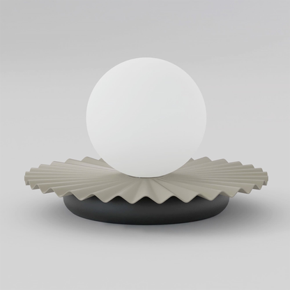 Stolní lampa UMBRA LN1 – moka / černá, bílé sklo
