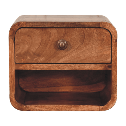 Závěsný mini noční stolek s otevřenou přihrádkou, 30 × 25 × 25 cm