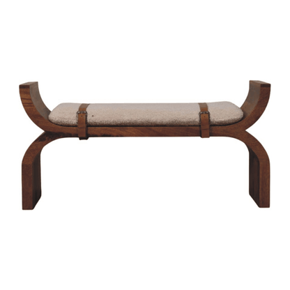 Lavice Stirrup se zaoblenými liniemi, 120 × 35 × 60 cm