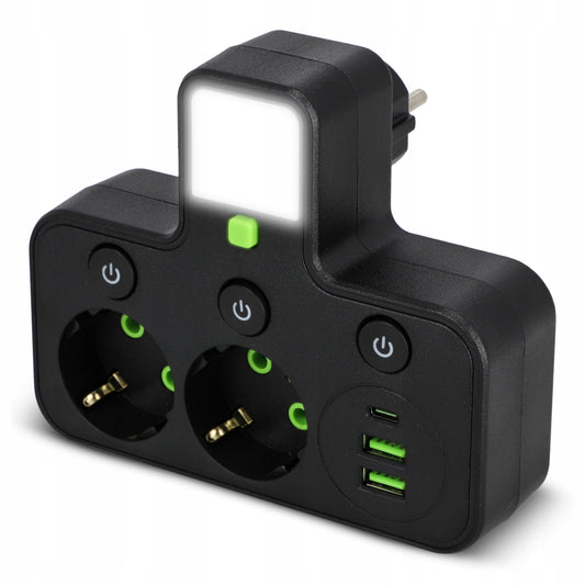 Prodlužovací kabel 230 V, USB