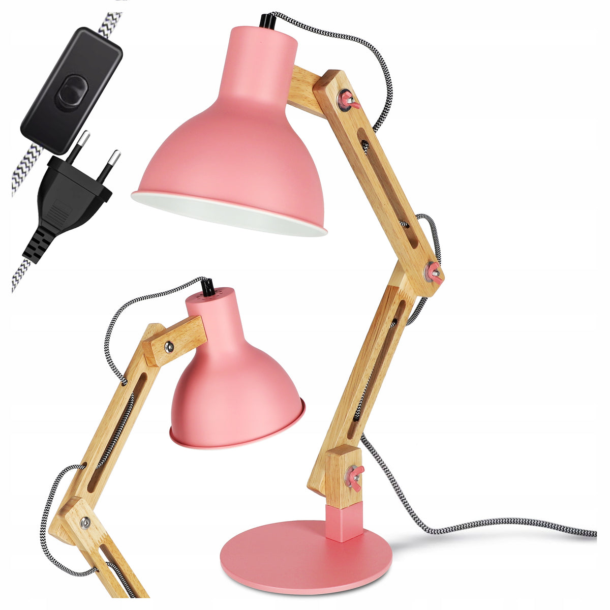 Stolní lampa E27, nastavitelná