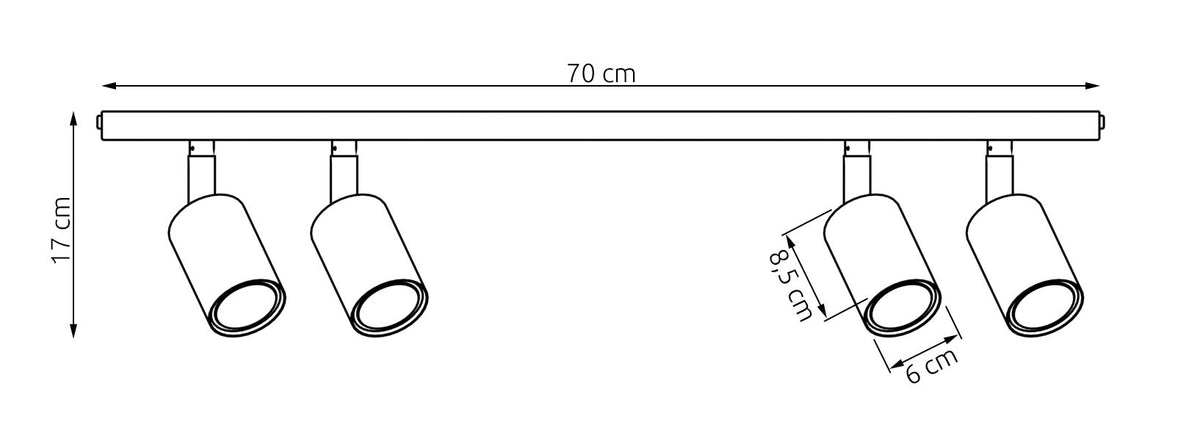 Stropní svítidlo FLASH 4 – olivově zelené
