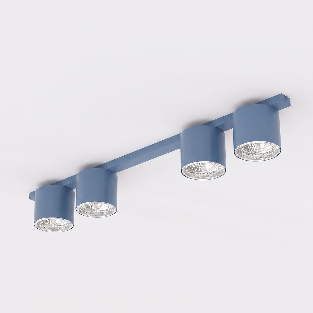 Stropní svítidlo NANO 4 – tlumeně modré
