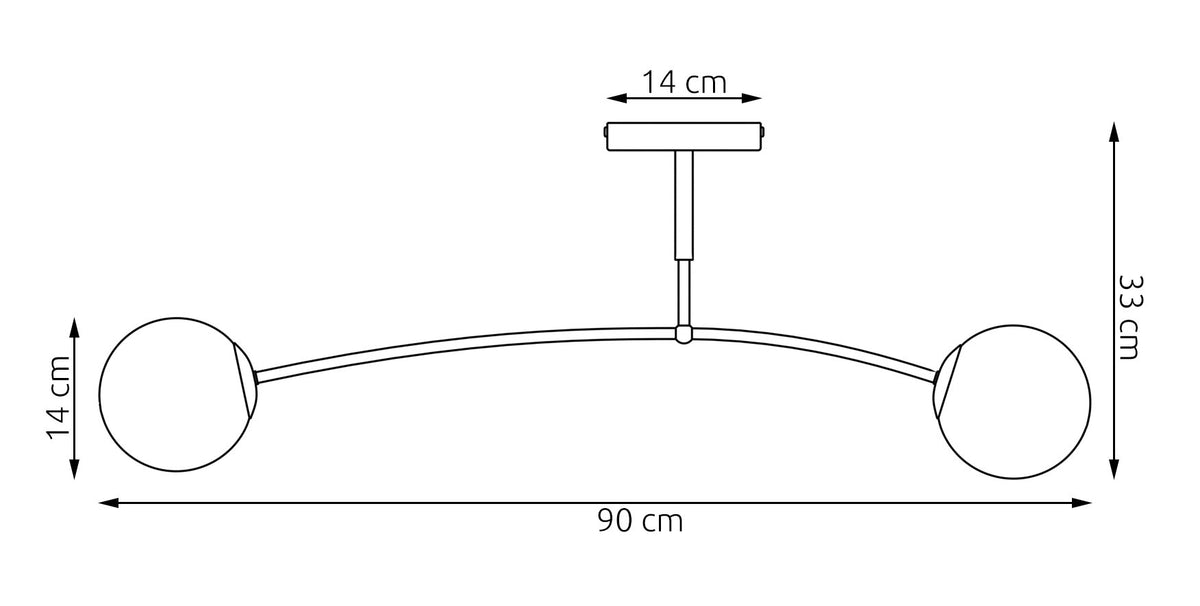 Stropní svítidlo PREGOS 2 – tlumeně modré, bílé sklo