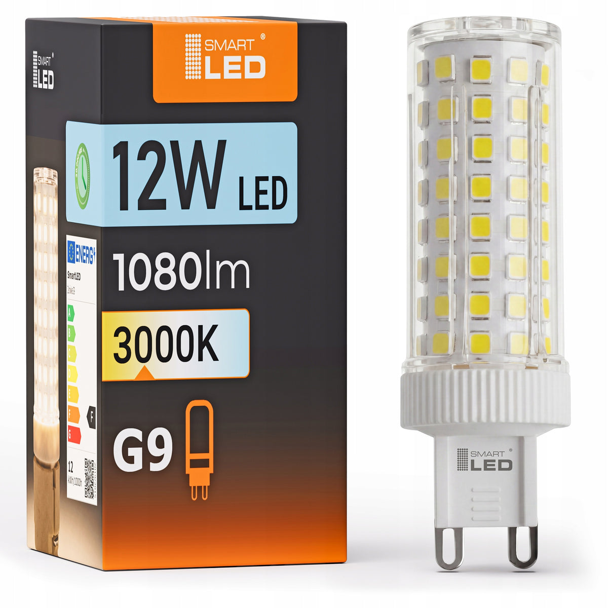 Bílá LED žárovka G9 12 W, 1080 lm, 3000 K – teplá bílá