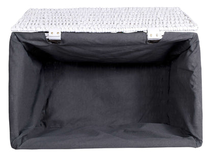 Truhla proutěný 76x46x46 cm - 160L - bílo-šedý
