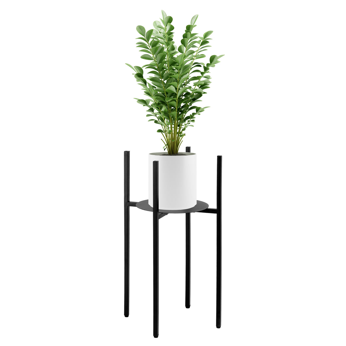 Stojan na květiny loftový Torre 60 cm černý