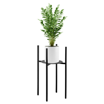 Stojan na květiny loftový Torre 60 cm černý