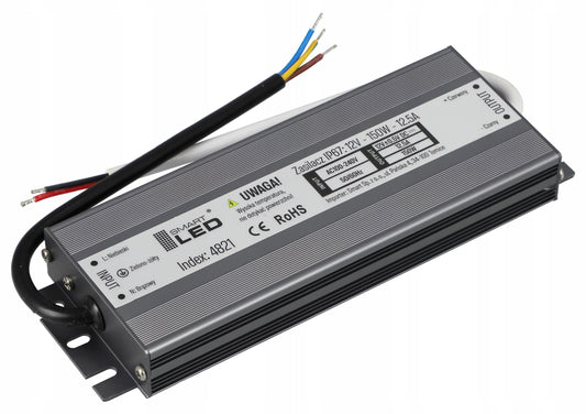 LED napájecí zdroj 12 V, 150 W, IP67
