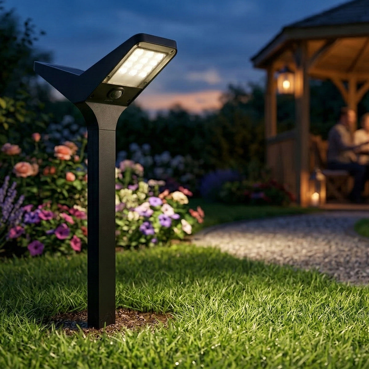 LED solární zápichové svítidlo 3000 K, 66 cm, IP65