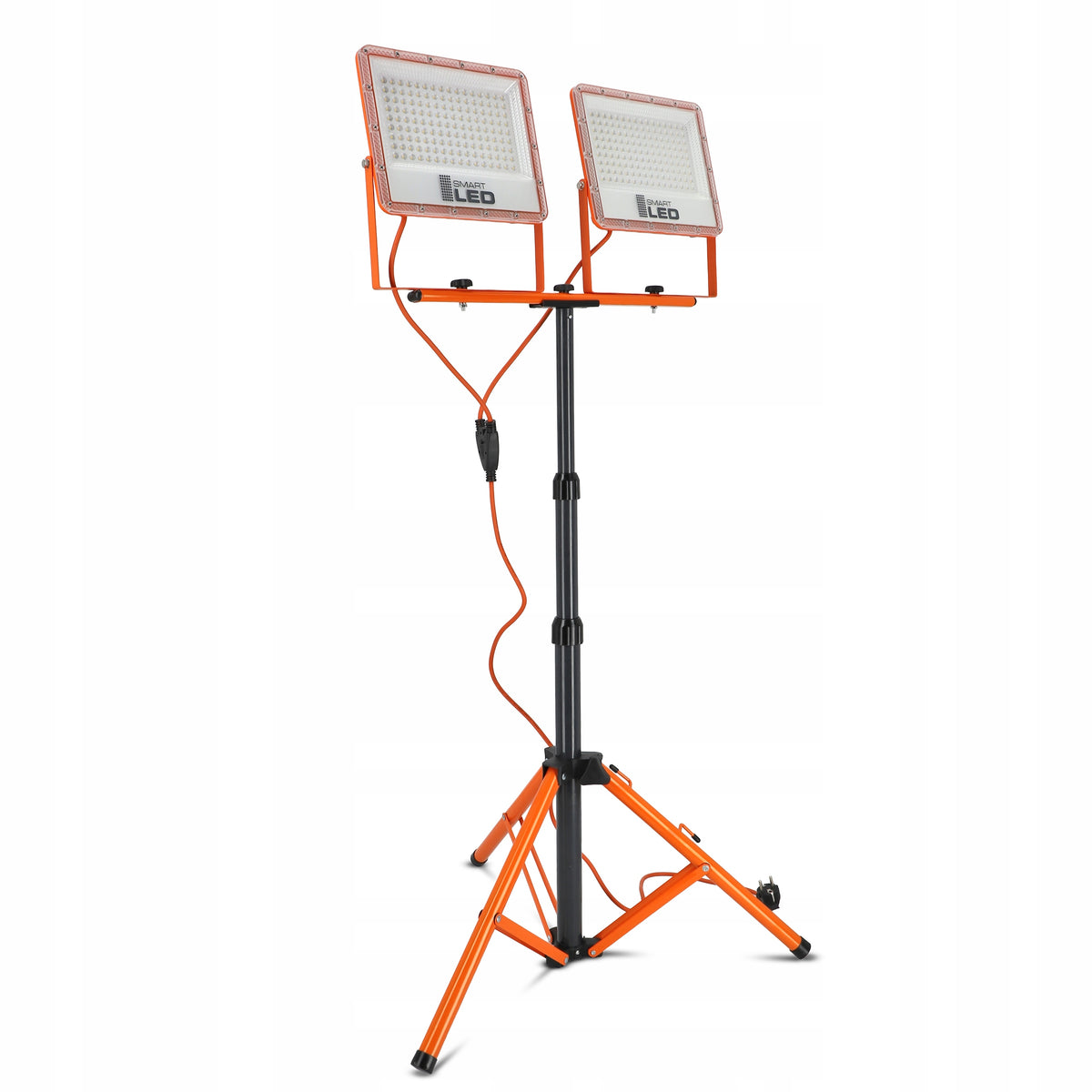 LED pracovní reflektor na stativu 2 × 100 W, 22 000 lm, neutrální bílá 4500 K, IP65