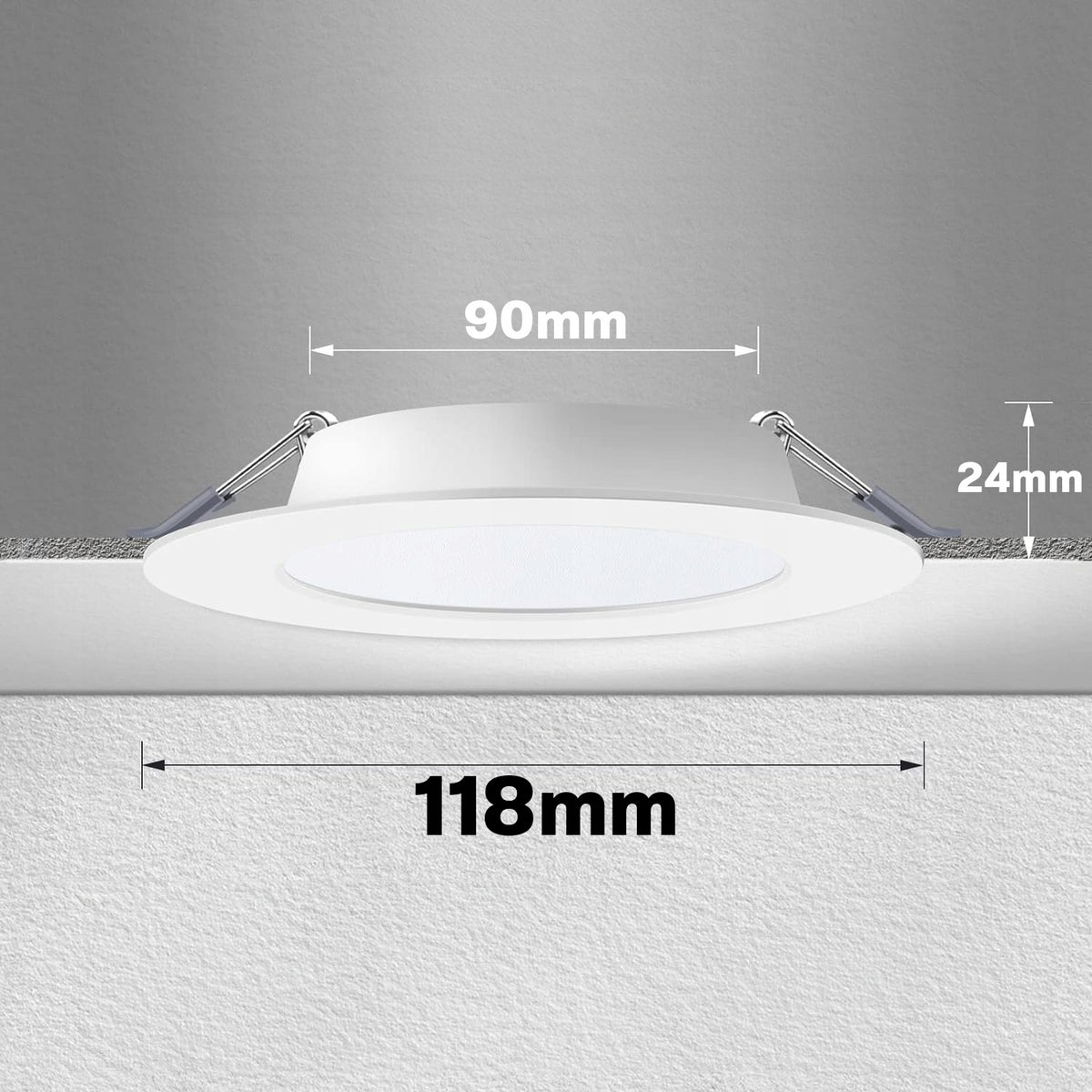 Bílý zápustný LED panel 6 W