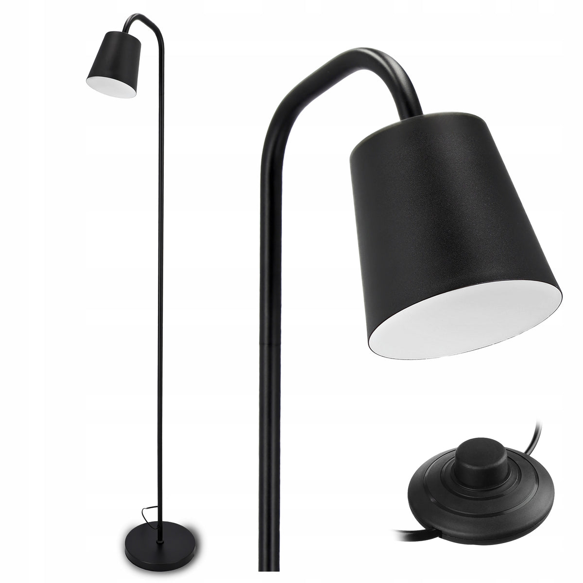 Stojací lampa E27 163 cm