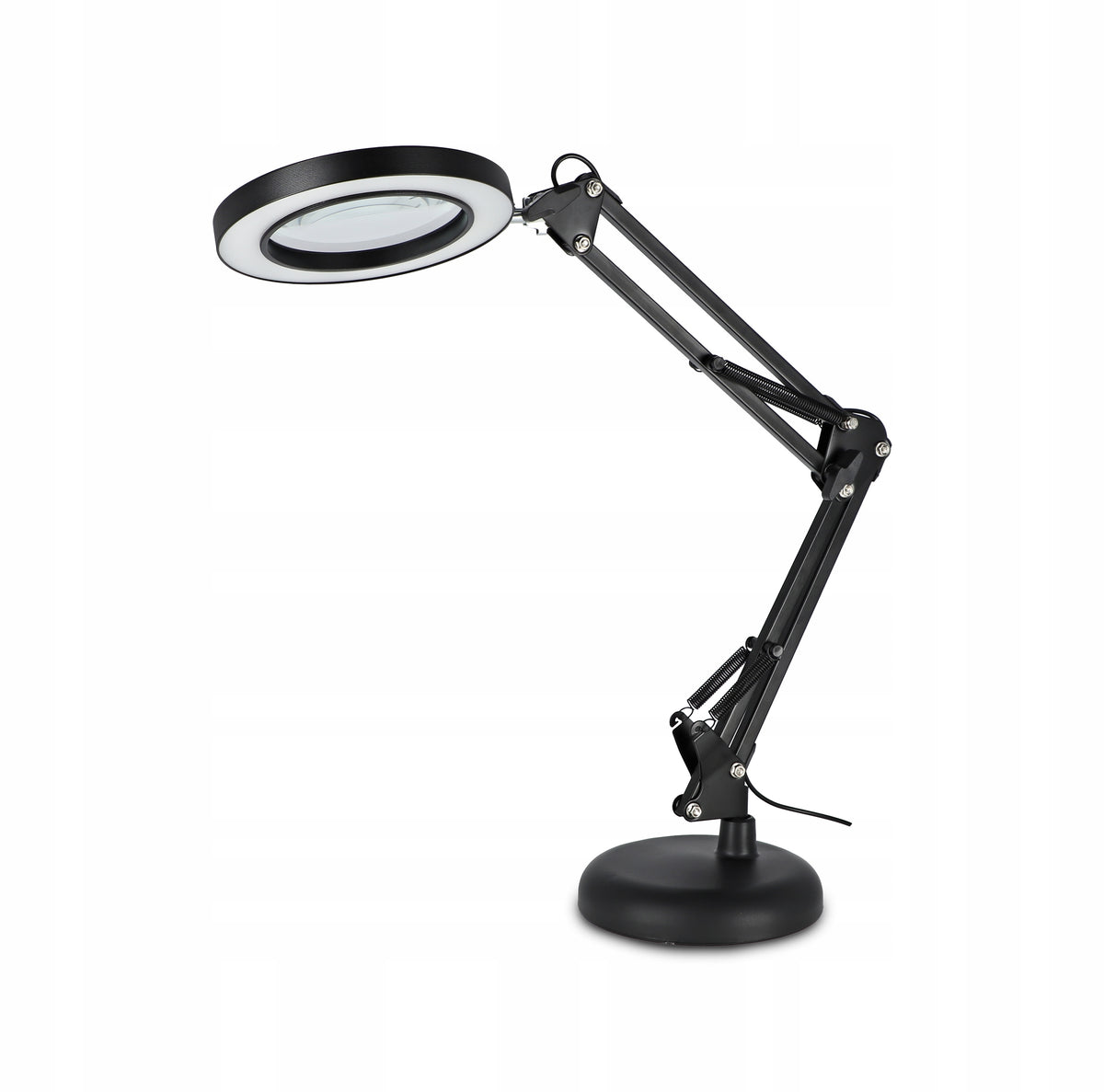 LED stolní lampa, stmívatelná, s lupou