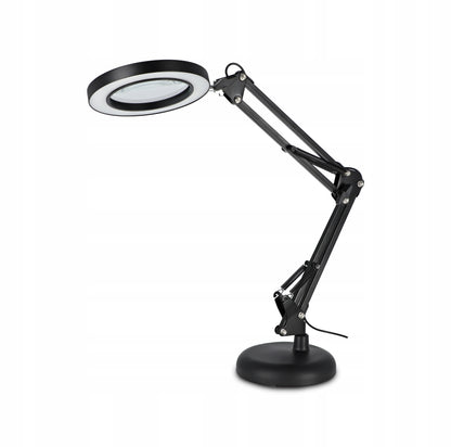 LED stolní lampa, stmívatelná, s lupou