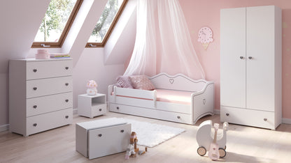 Dětská postel EMMA 180 × 80 cm – šedá