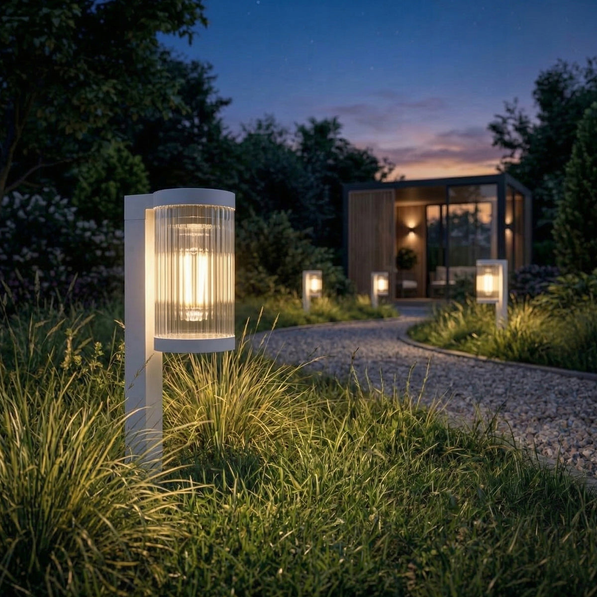 Sada 2 ks: lED solární zápichové svítidlo