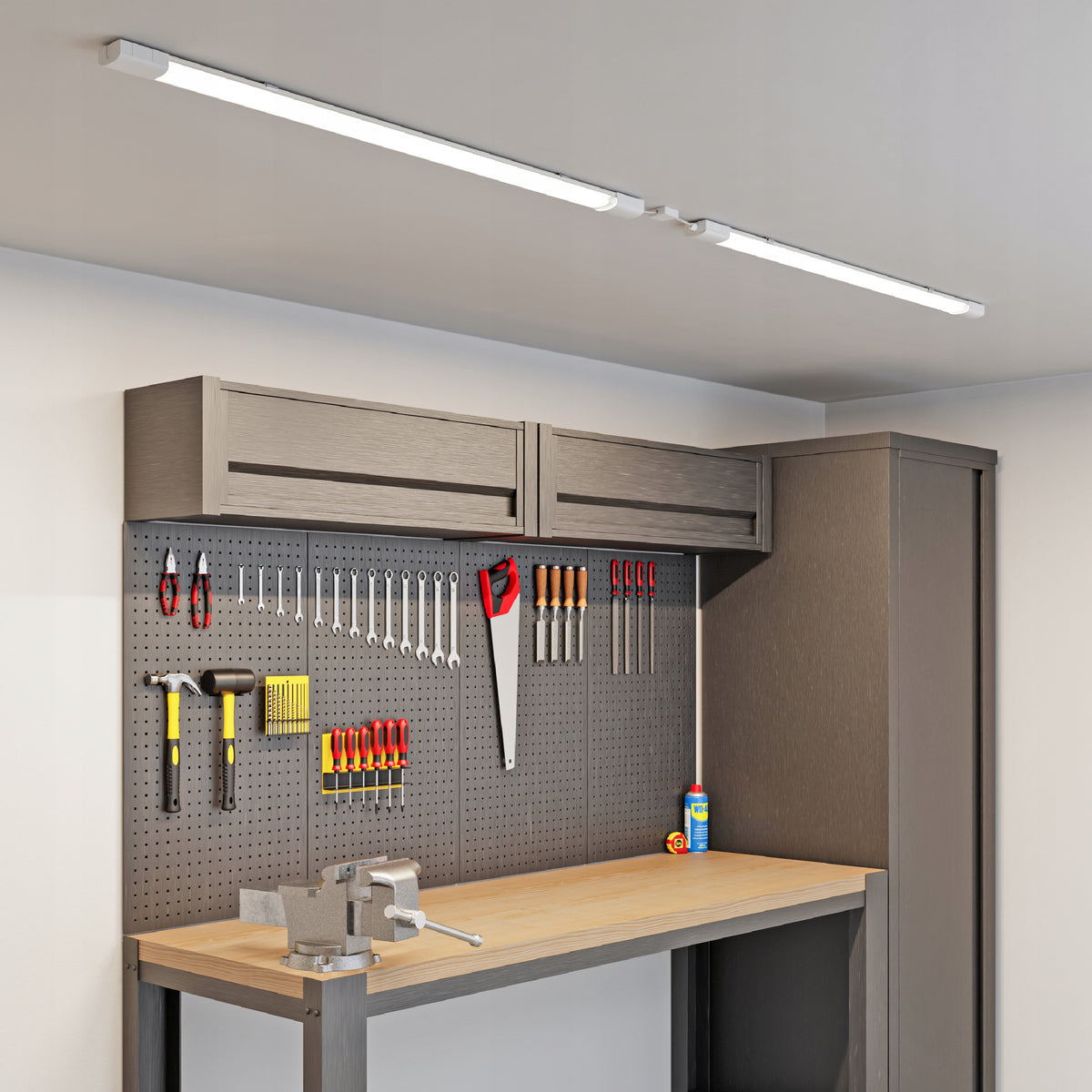 Prachotěsné LED svítidlo 40 W, 6400 lm, 120 cm, IP65